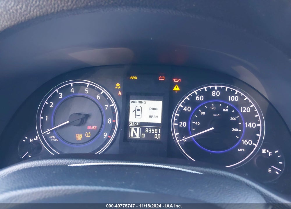 2011 INFINITI G37X VIN: JN1CV6AR0BM403232