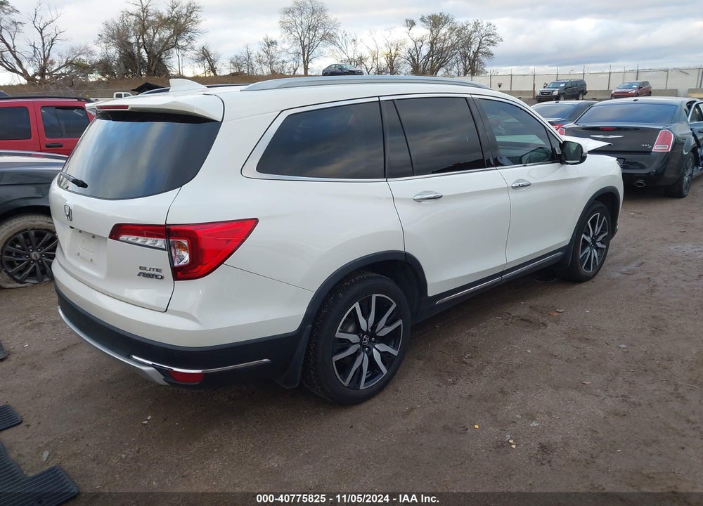 2019 HONDA PILOT ELITE VIN: 5FNYF6H07KB042274