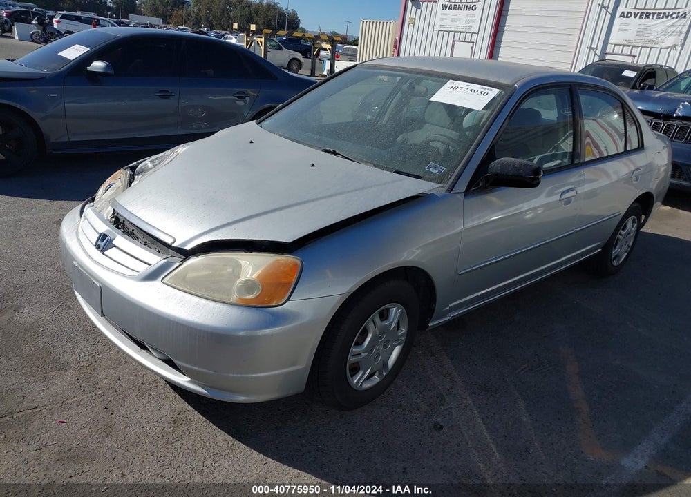 2002 HONDA CIVIC LX VIN: 2HGES16592H542707