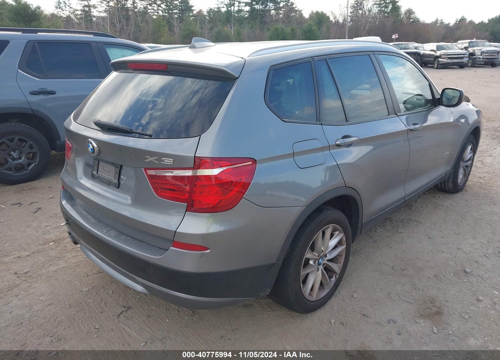 2013 BMW X3 XDRIVE28I VIN: 5UXWX9C55D0A21791