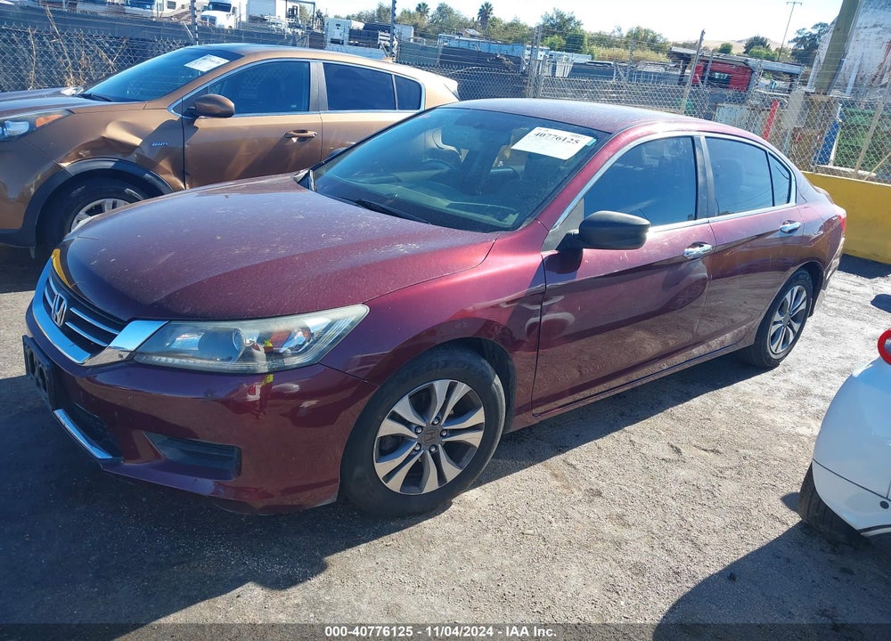 2013 HONDA ACCORD LX VIN: 1HGCR2F39DA283421