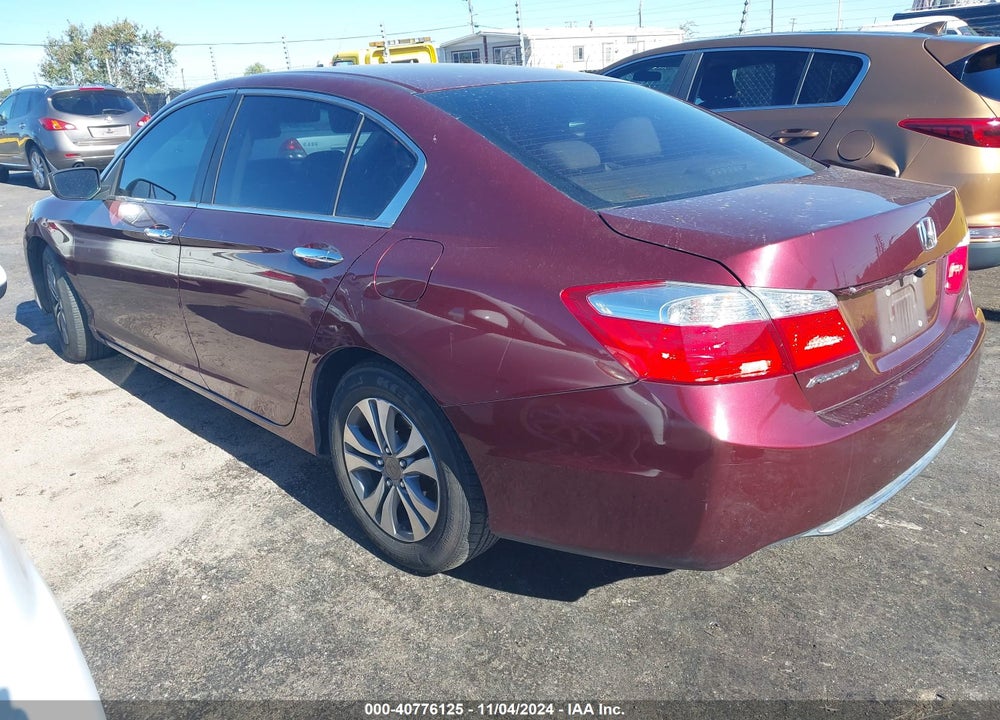 2013 HONDA ACCORD LX VIN: 1HGCR2F39DA283421