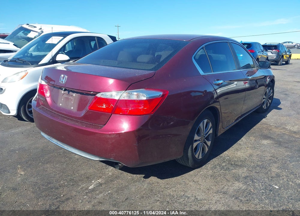 2013 HONDA ACCORD LX VIN: 1HGCR2F39DA283421