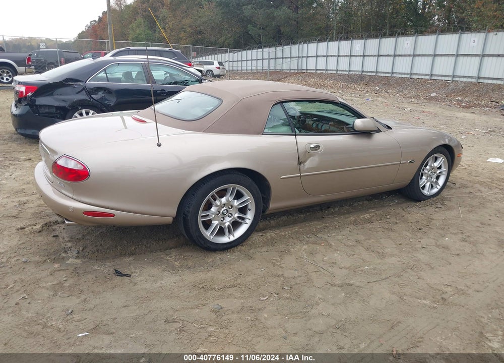 2001 JAGUAR XK8 VIN: SAJDA42C91NA16798