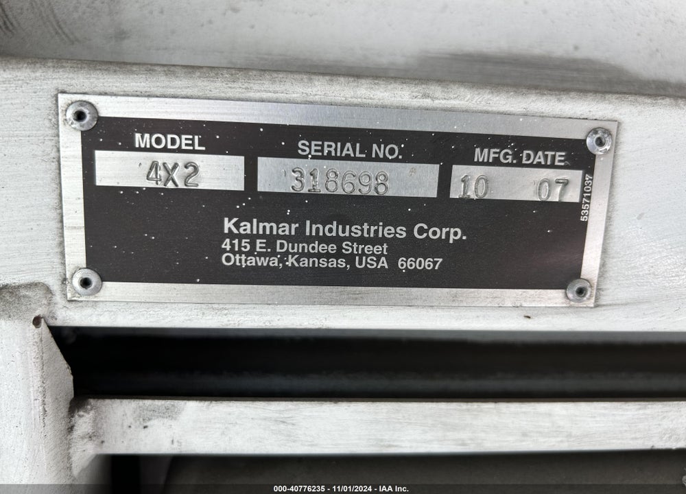 2007 KALMAR OTTAWA VIN: 318698