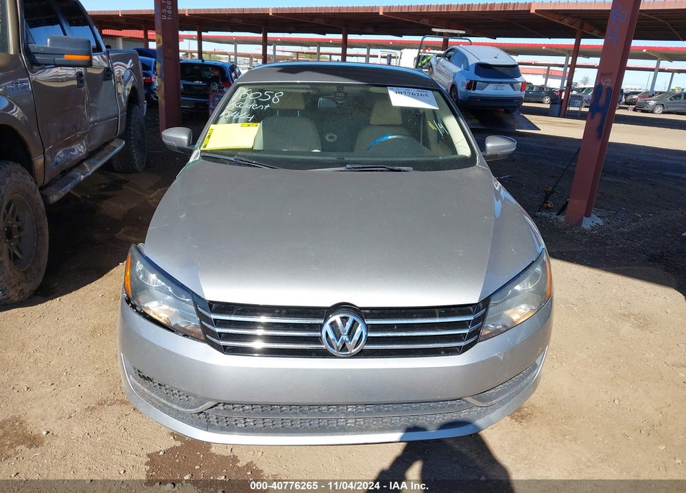 2013 VOLKSWAGEN PASSAT 2.5L SE VIN: 1VWBP7A37DC121339