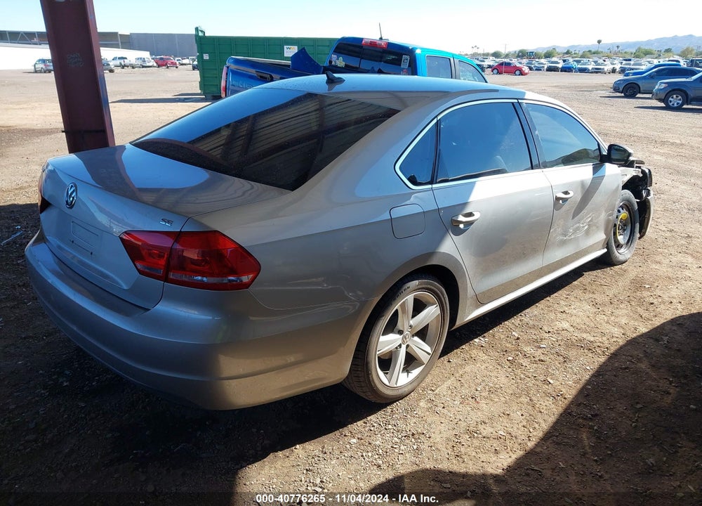 2013 VOLKSWAGEN PASSAT 2.5L SE VIN: 1VWBP7A37DC121339