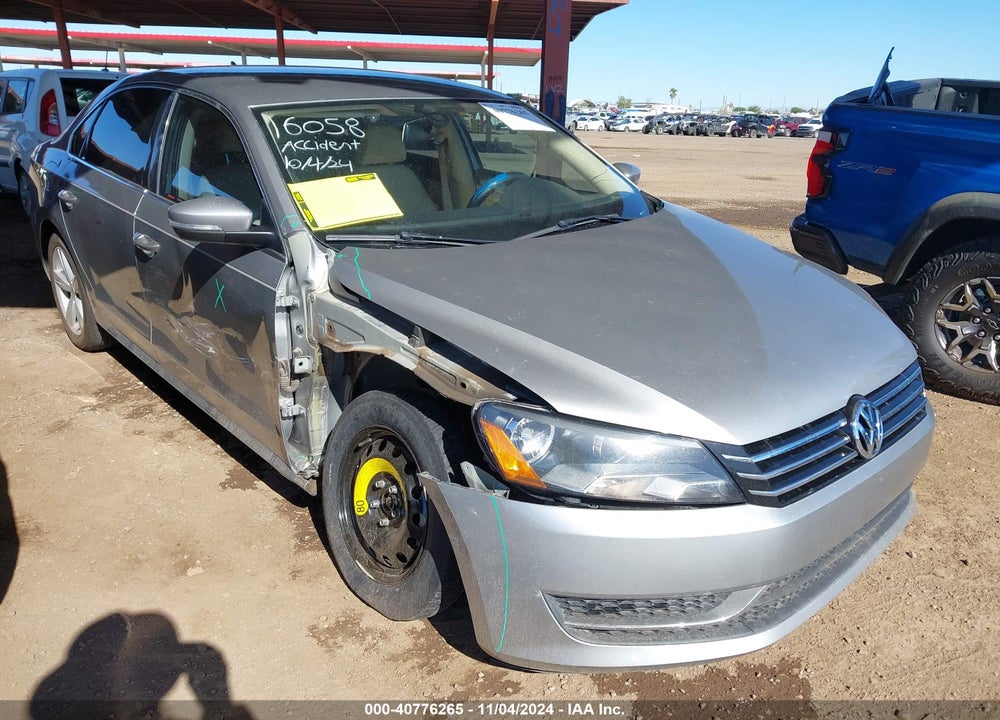 2013 VOLKSWAGEN PASSAT 2.5L SE VIN: 1VWBP7A37DC121339