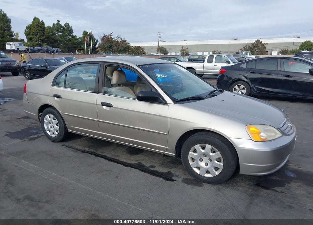 2001 HONDA CIVIC LX VIN: 1HGES16501L023319