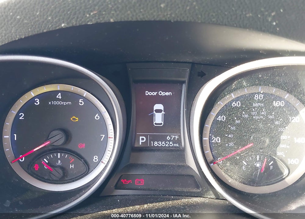 2014 HYUNDAI SANTA FE GLS VIN: KM8SM4HF9EU041820