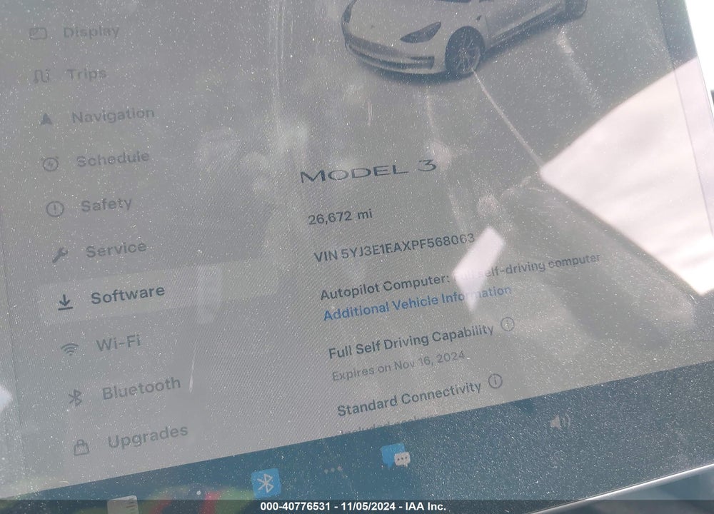 2023 TESLA MODEL 3 REAR-WHEEL DRIVE VIN: 5YJ3E1EAXPF568063