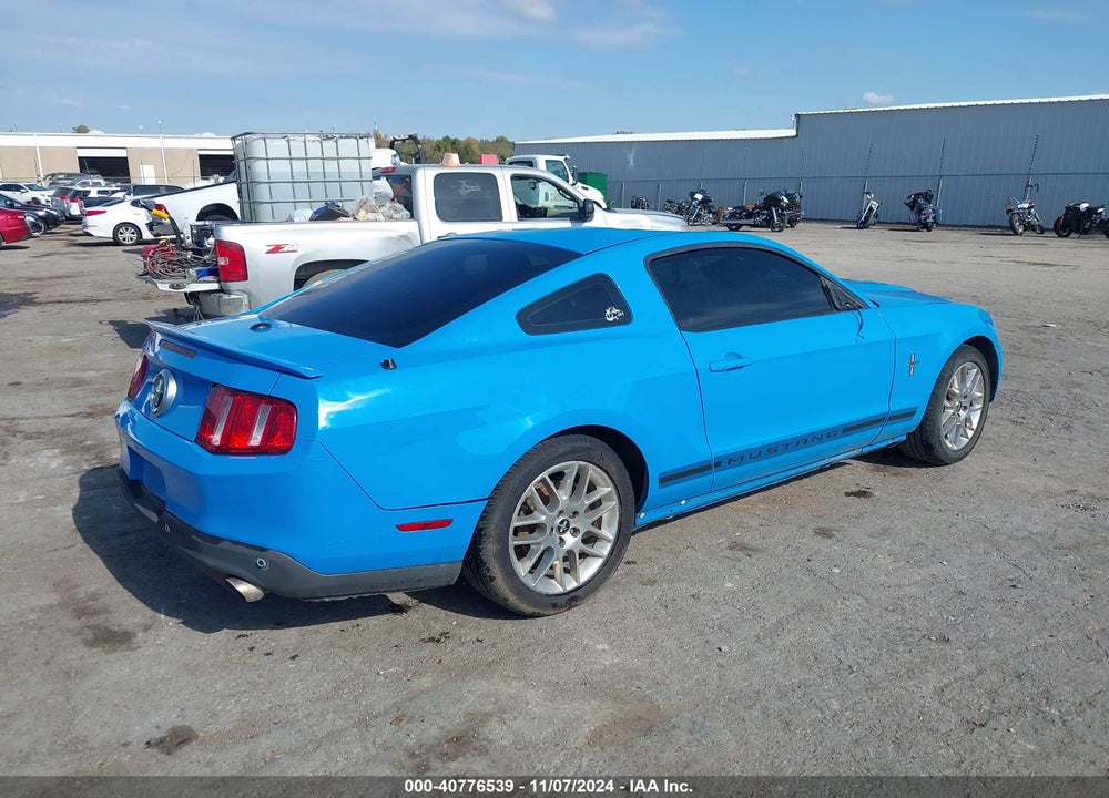 2012 FORD MUSTANG V6 PREMIUM VIN: 1ZVBP8AM4C5240693