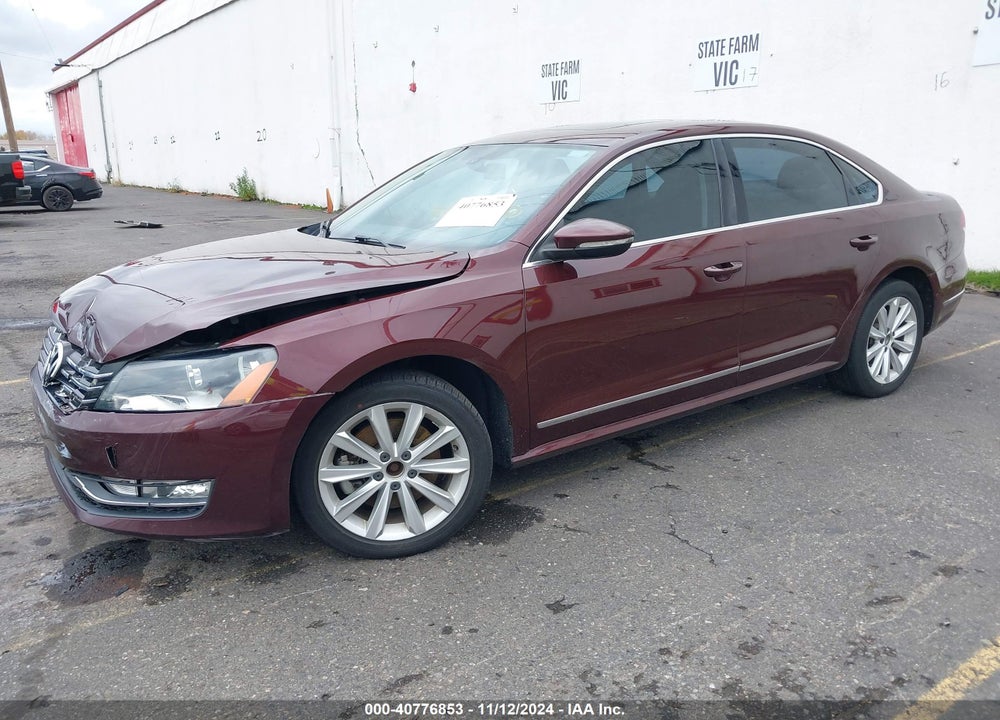 2012 VOLKSWAGEN PASSAT VIN: 1VWCP7A34CC080042