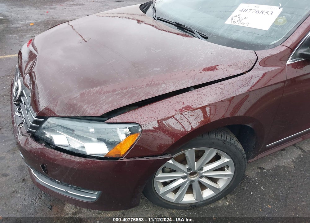 2012 VOLKSWAGEN PASSAT VIN: 1VWCP7A34CC080042