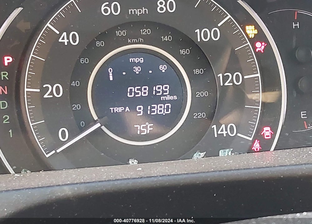 2013 HONDA CR-V EX-L VIN: 5J6RM3H74DL029174