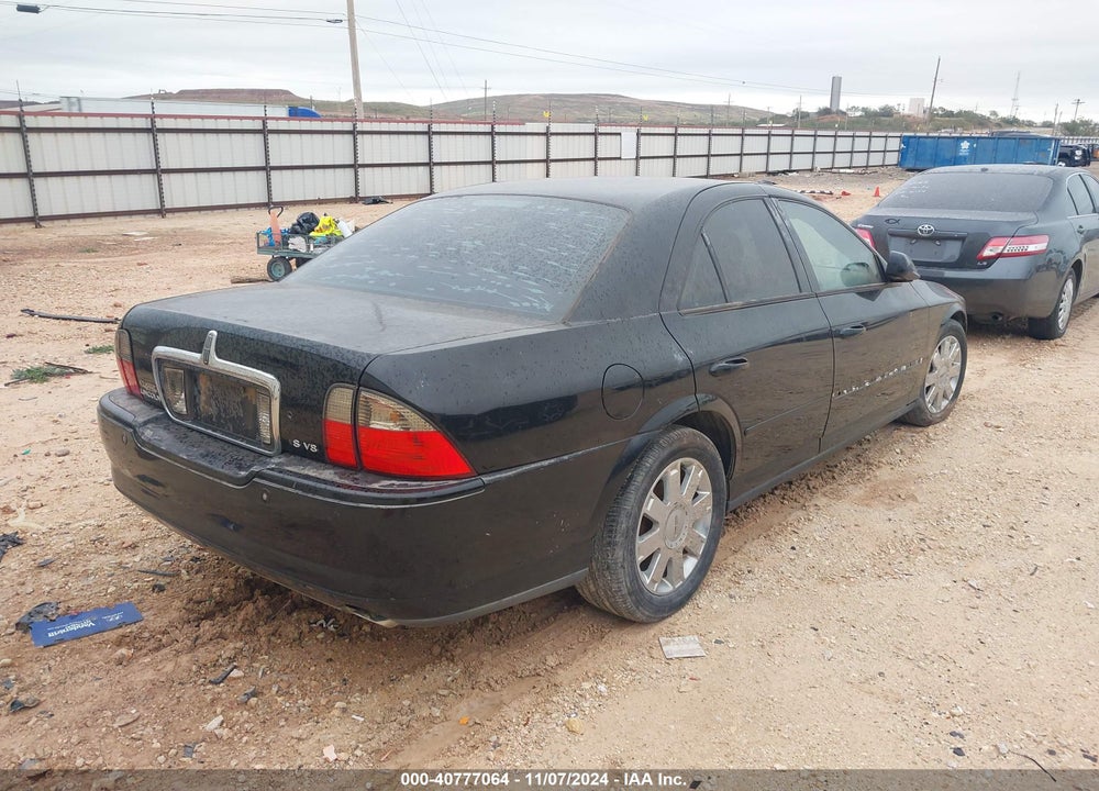 2004 LINCOLN LS V8/W/SPORT PKG VIN: 1LNHM87A74Y630394
