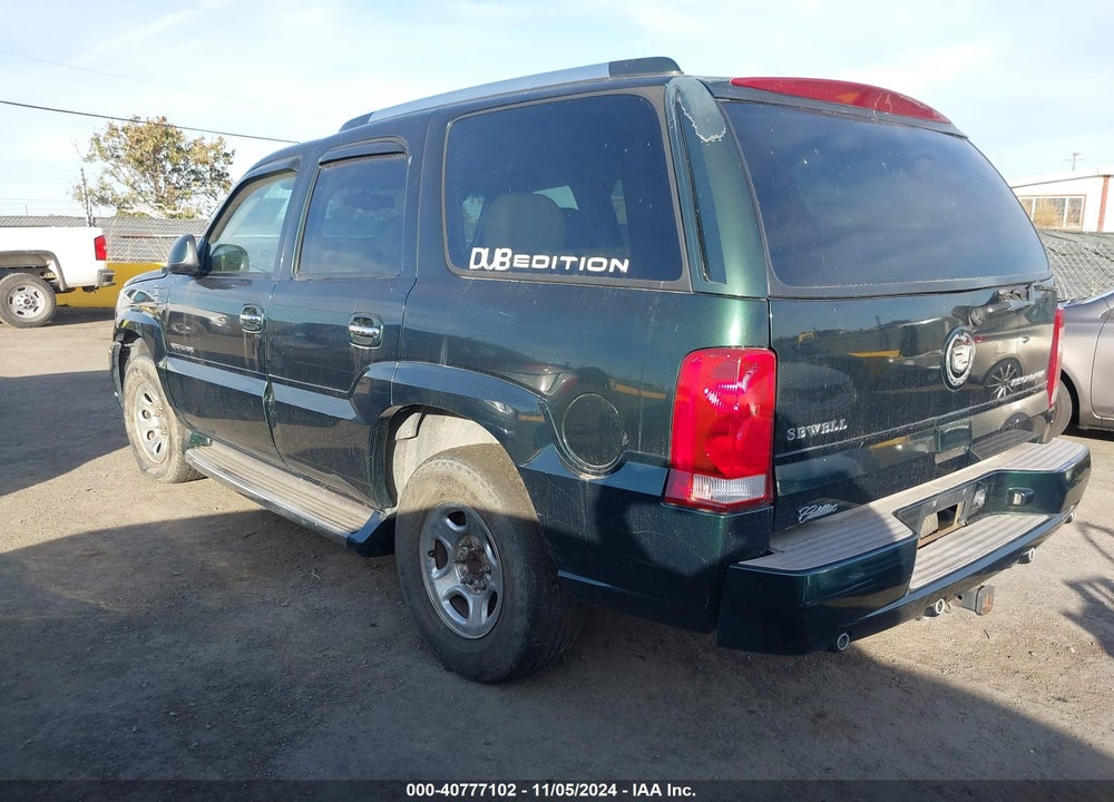 2002 CADILLAC ESCALADE STANDARD VIN: 1GYEK63N82R202989