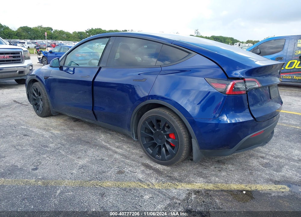 2021 TESLA MODEL Y LONG RANGE DUAL MOTOR ALL-WHEEL DRIVE VIN: 5YJYGDEE1MF259615