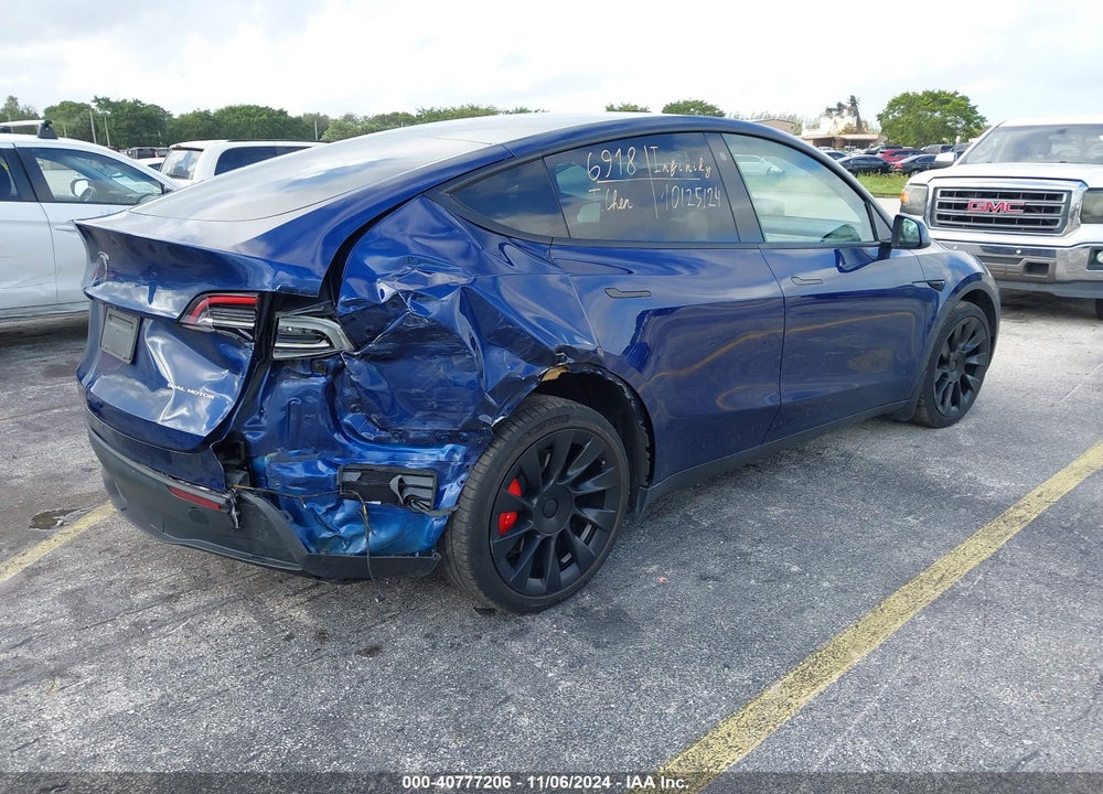 2021 TESLA MODEL Y LONG RANGE DUAL MOTOR ALL-WHEEL DRIVE VIN: 5YJYGDEE1MF259615