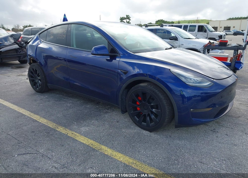 2021 TESLA MODEL Y LONG RANGE DUAL MOTOR ALL-WHEEL DRIVE VIN: 5YJYGDEE1MF259615