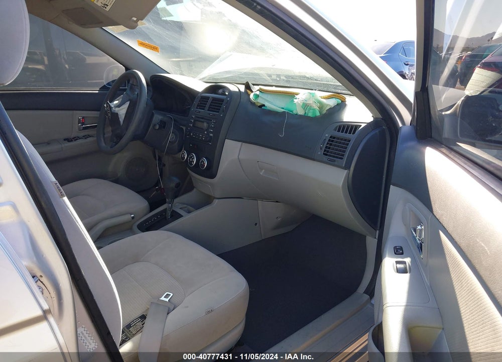 2008 KIA SPECTRA EX VIN: KNAFE122485579649