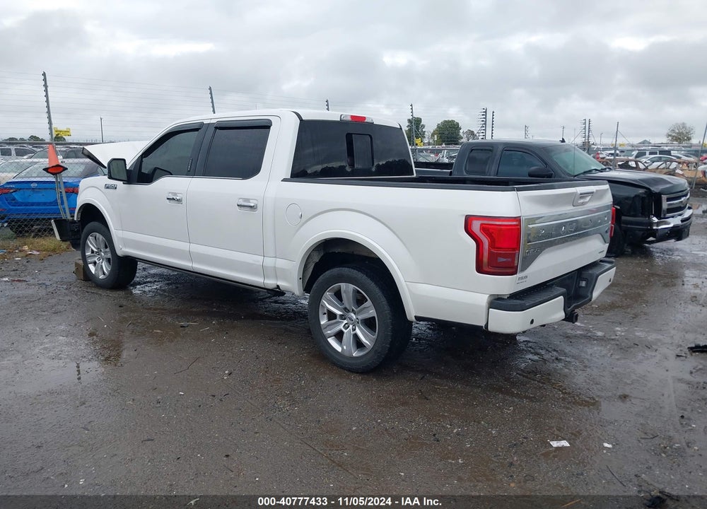2016 FORD F-150 PLATINUM VIN: 1FTEW1EF8GFC12417