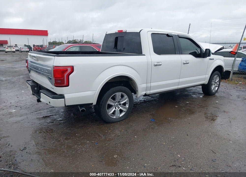 2016 FORD F-150 PLATINUM VIN: 1FTEW1EF8GFC12417