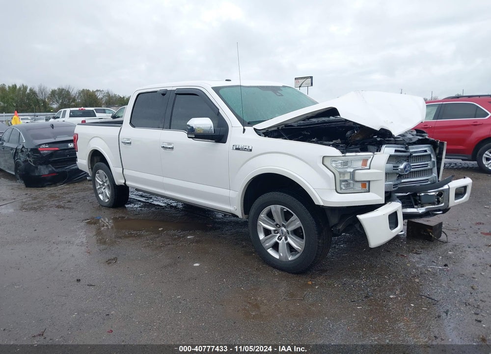 2016 FORD F-150 PLATINUM VIN: 1FTEW1EF8GFC12417