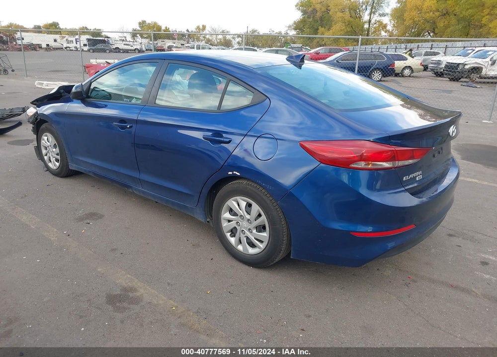 2017 HYUNDAI ELANTRA SE VIN: 5NPD74LFXHH081592