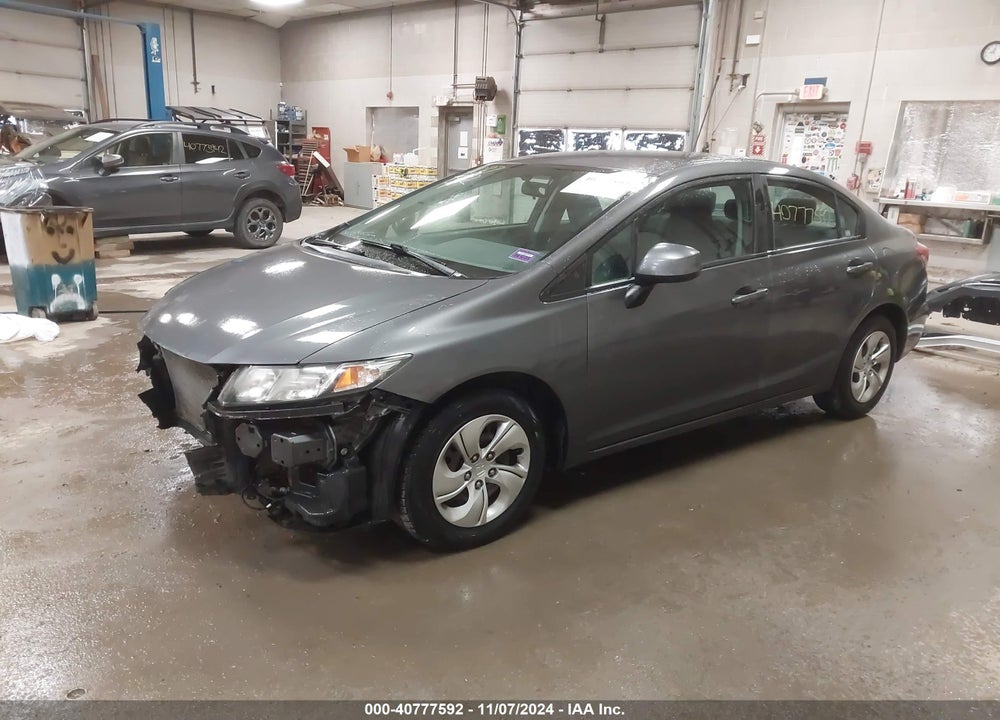 2013 HONDA CIVIC LX VIN: 2HGFB2F53DH593875