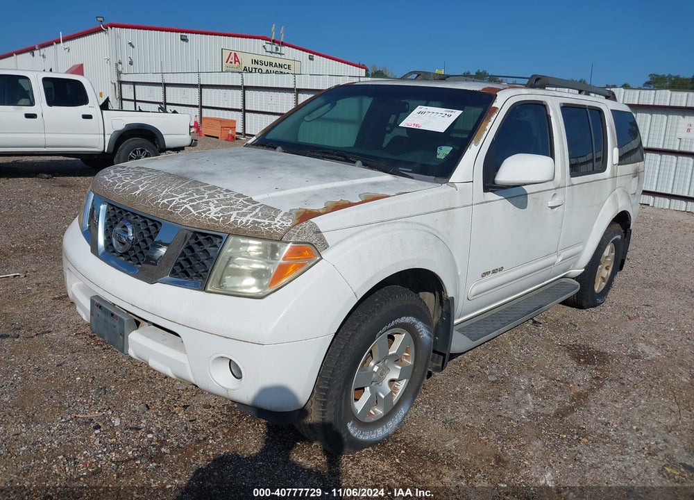 2005 NISSAN PATHFINDER SE OFF ROAD VIN: 5N1AR18W85C781909