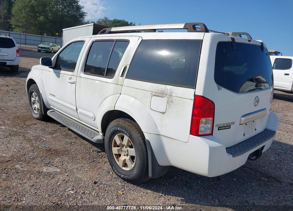 2005 NISSAN PATHFINDER SE OFF ROAD VIN: 5N1AR18W85C781909