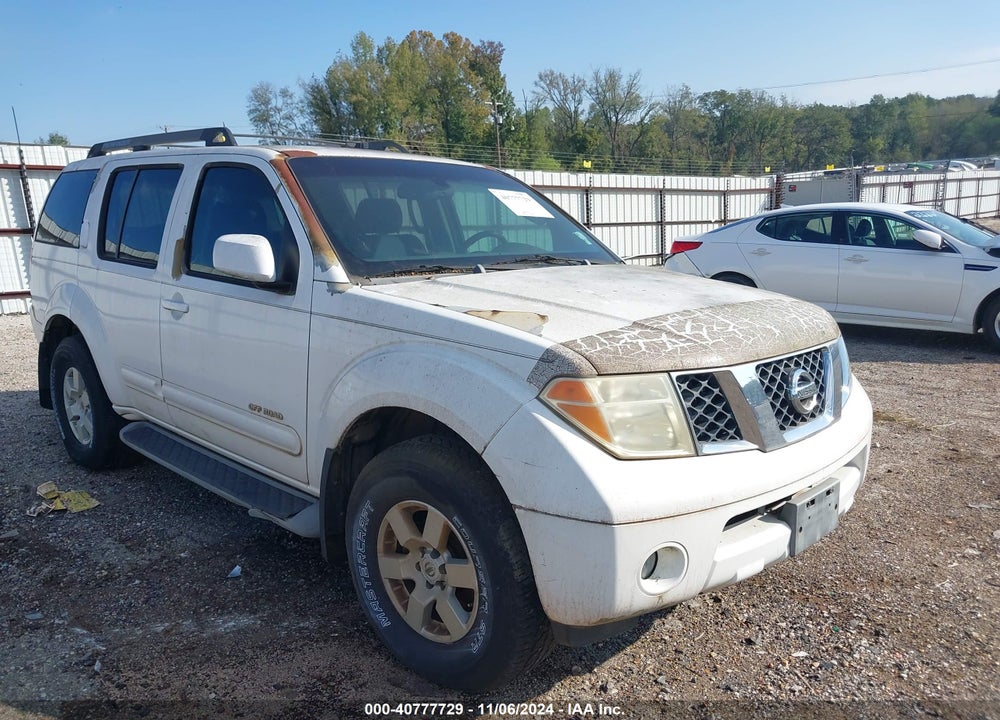 2005 NISSAN PATHFINDER SE OFF ROAD VIN: 5N1AR18W85C781909