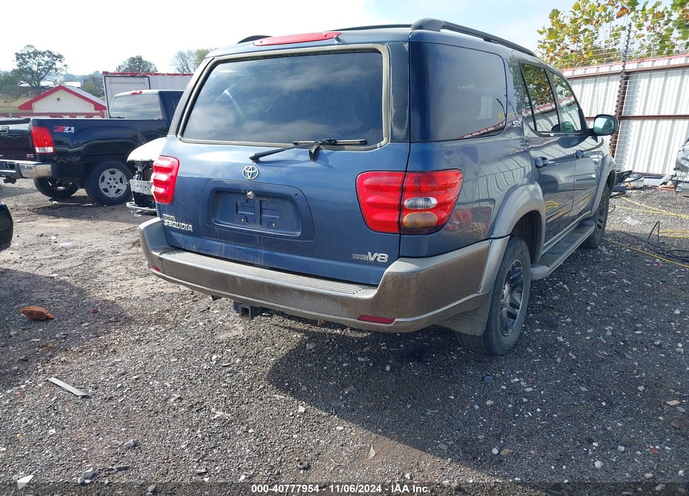 2004 TOYOTA SEQUOIA SR5 V8 VIN: 5TDZT34A24S228426