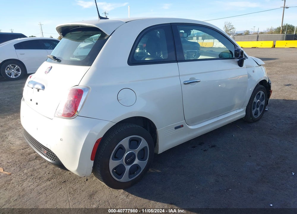 2016 FIAT 500E BATTERY ELECTRIC VIN: 3C3CFFGE2GT125731