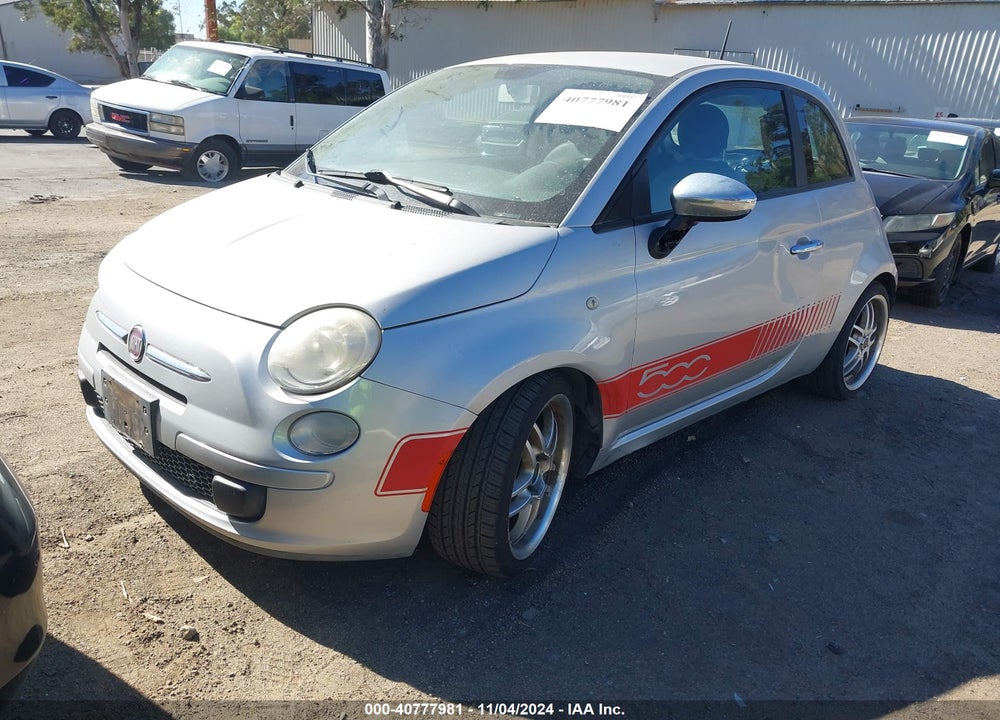 2012 FIAT 500 POP VIN: 3C3CFFAR2CT117294