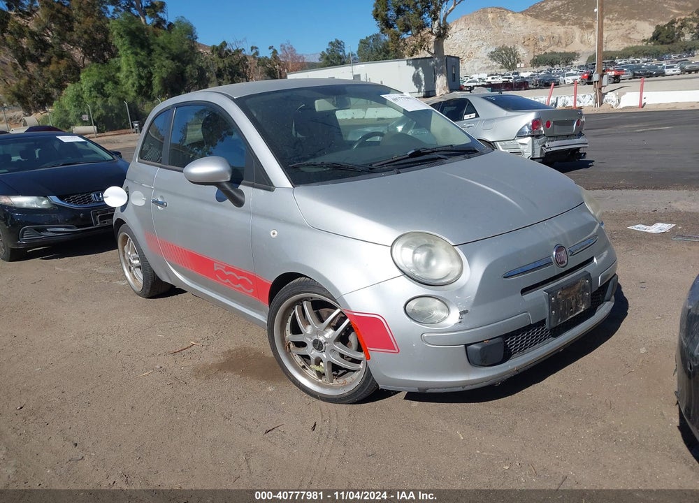 2012 FIAT 500 POP VIN: 3C3CFFAR2CT117294
