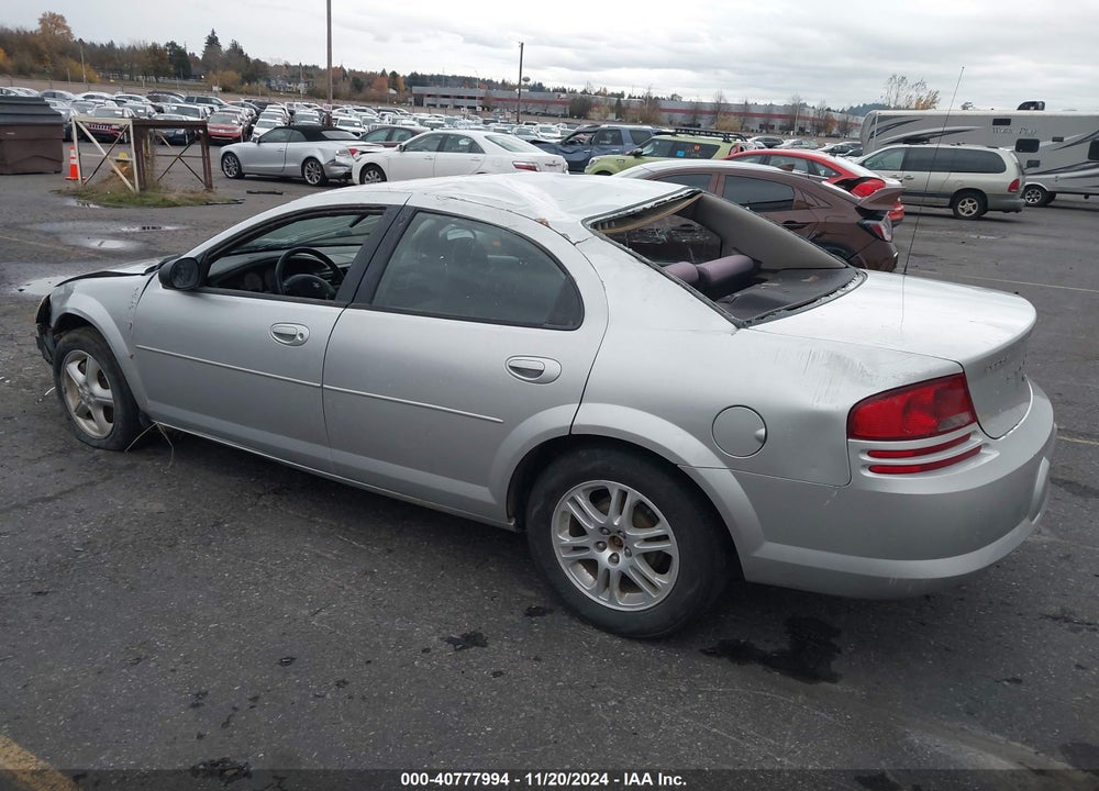 2005 DODGE STRATUS SXT VIN: 1B3EL46R35N701833