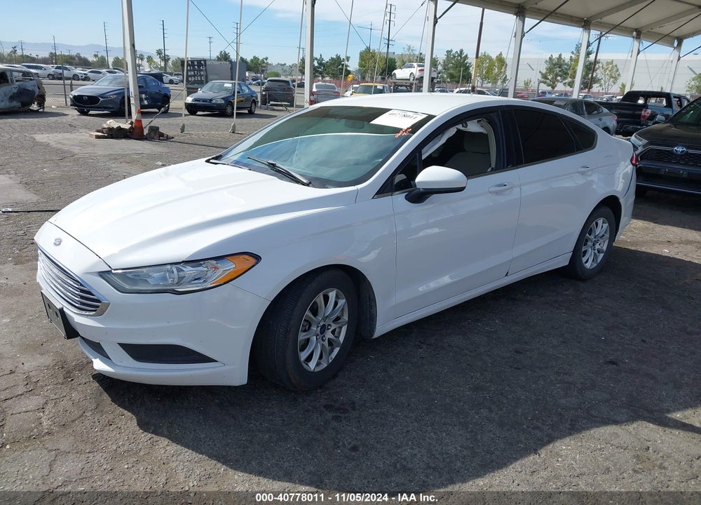 2017 FORD FUSION S VIN: 3FA6P0G75HR110763