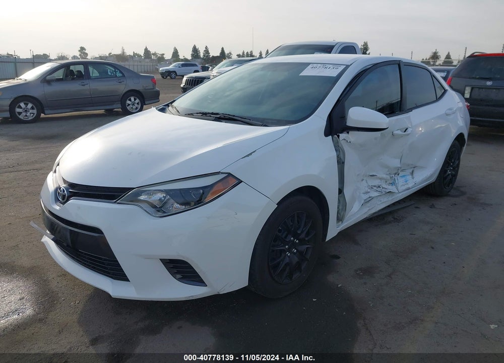2016 TOYOTA COROLLA LE VIN: 5YFBURHE4GP387850
