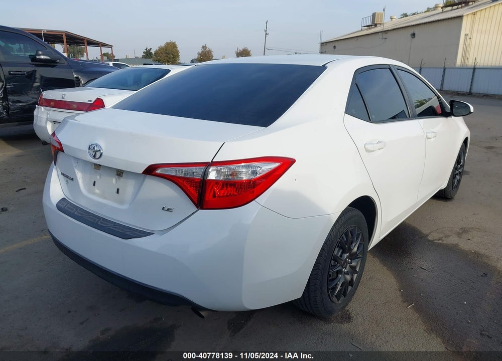 2016 TOYOTA COROLLA LE VIN: 5YFBURHE4GP387850