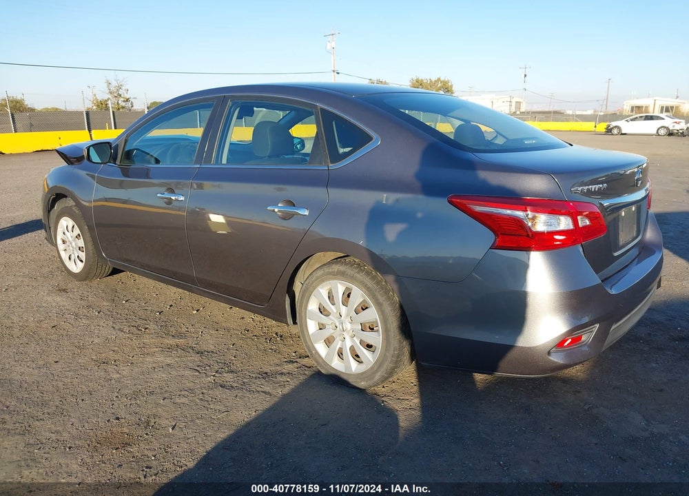 2016 NISSAN SENTRA S VIN: 3N1AB7APXGY249962