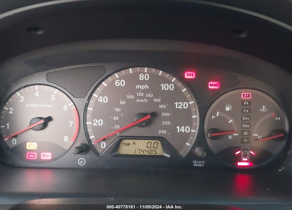 2001 HONDA ACCORD 2.3 EX VIN: 1HGCG32701A031072