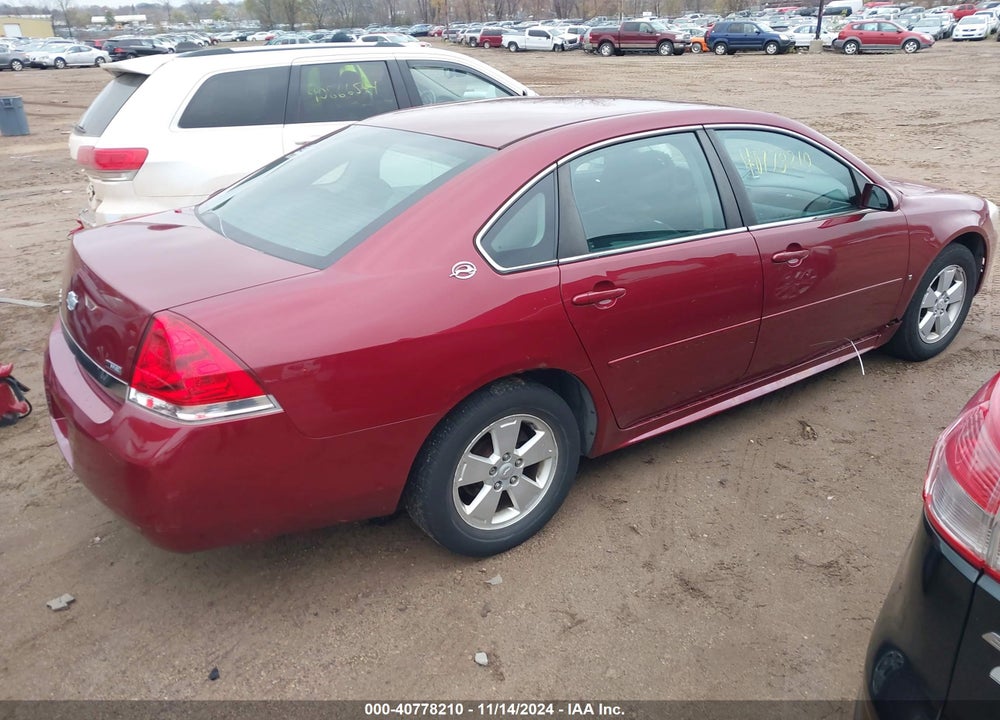 2009 CHEVROLET IMPALA LT VIN: 2G1WT57K091257515