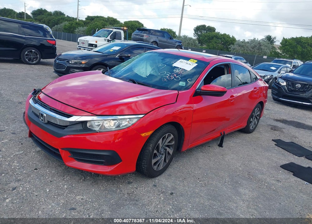 2018 HONDA CIVIC EX VIN: 2HGFC2F72JH580335