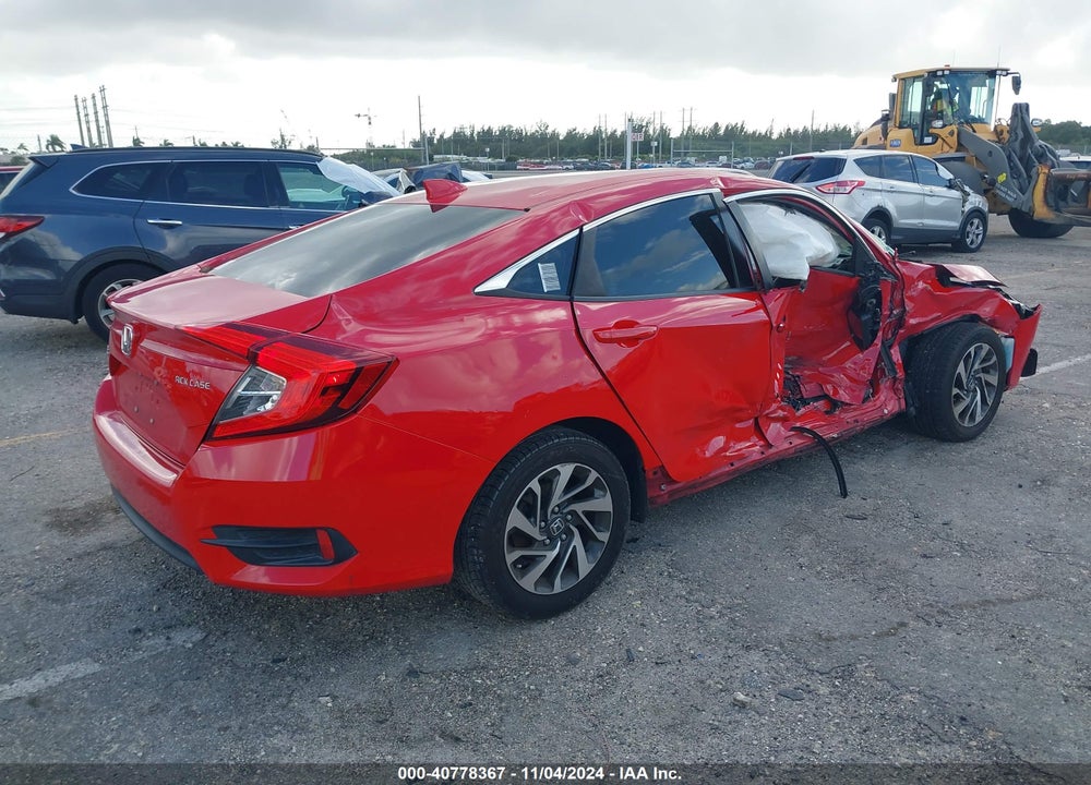 2018 HONDA CIVIC EX VIN: 2HGFC2F72JH580335