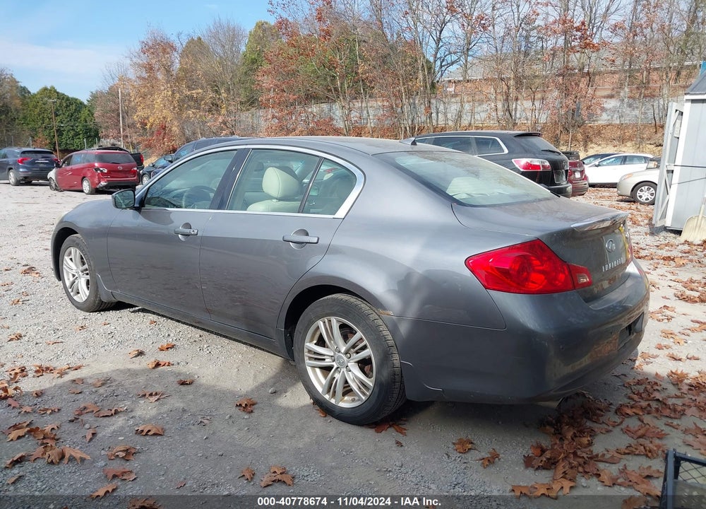 2011 INFINITI G37X VIN: JN1CV6AR7BM401560