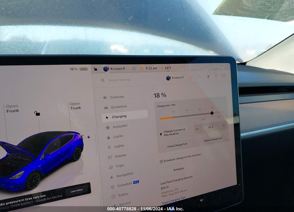 2023 TESLA MODEL Y VIN: 7SAYGAEE6PF849217