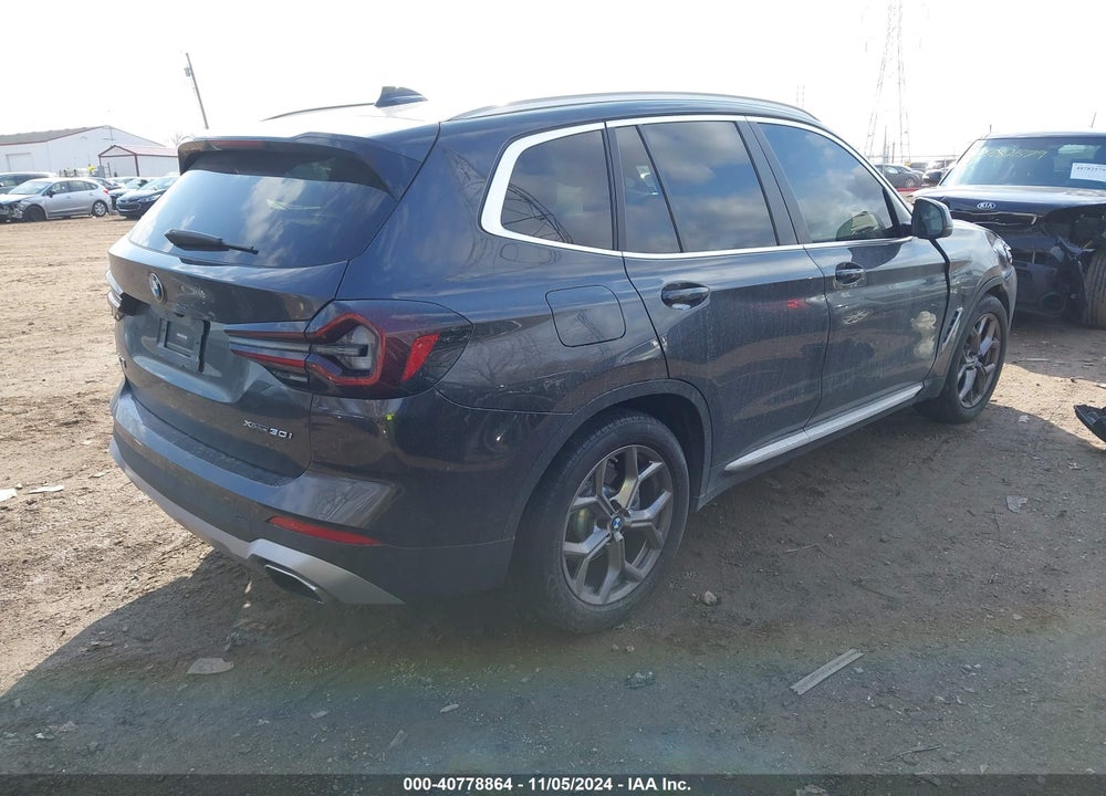 2022 BMW X3 XDRIVE30I VIN: 5UX53DP09N9K53992