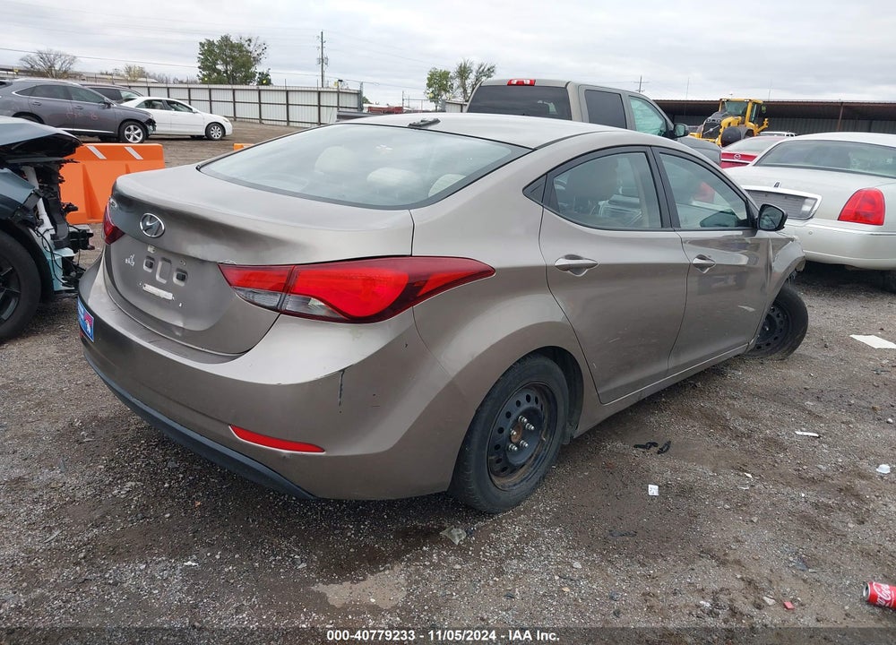 2016 HYUNDAI ELANTRA SE VIN: 5NPDH4AEXGH761689